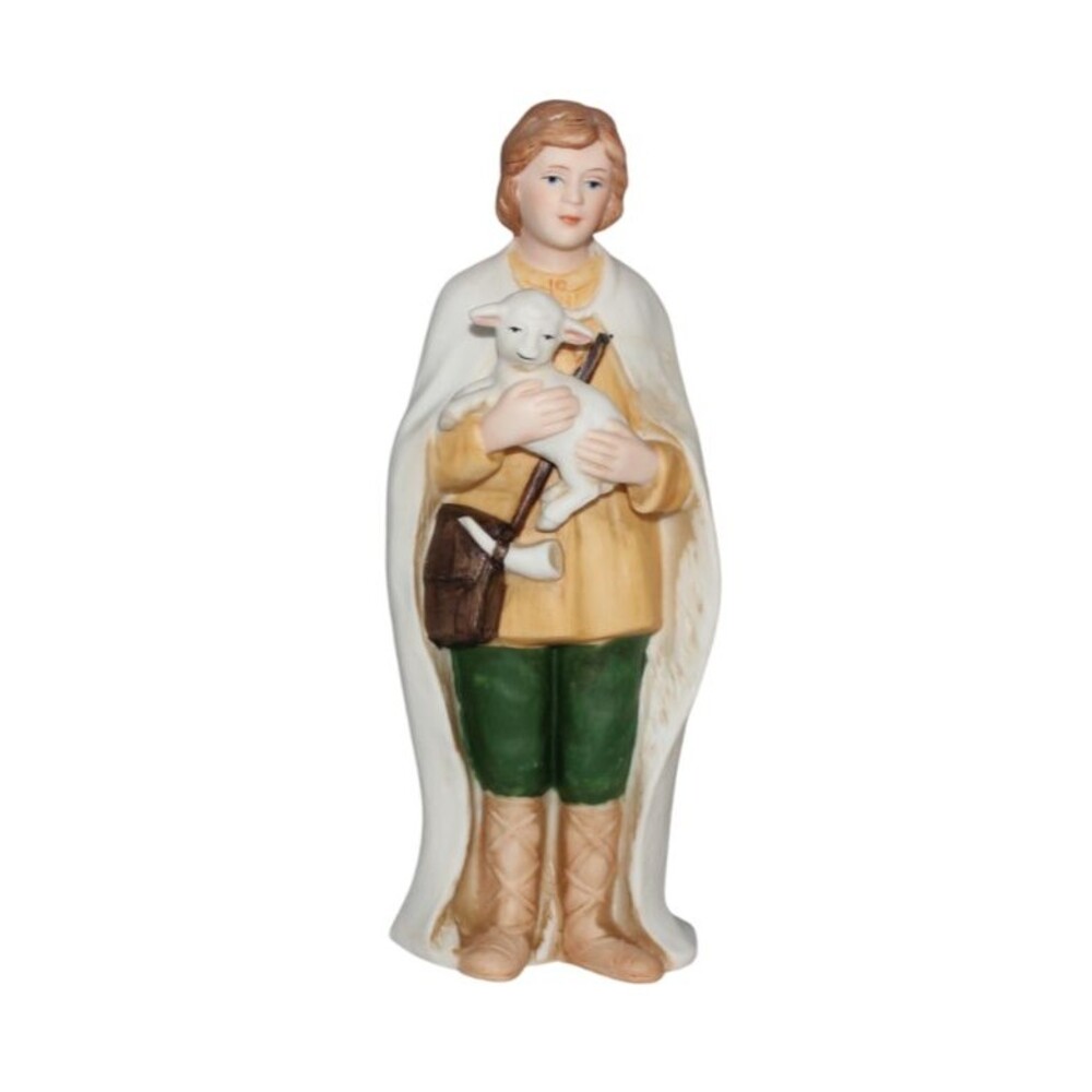 Homco Nativity Shepherd Hold Lamb Replacement 5110 7” Ceramic Christmas